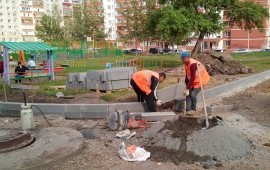 Асфальтирование и благоустройство.