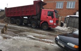 Доставка песка, щебня, земли, асфальтной крошки.