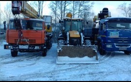 Аренда экскаватор-погрузчик. Услуги спецтехники.