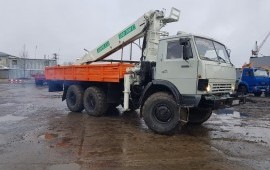 КАМАЗ вездеход с манипулятором и АГП