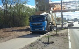 Автобетоносмеситель с транспортерной лентой