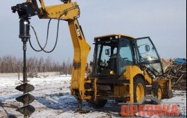Аренда ямобура на базе CAT: услуги, заказ.