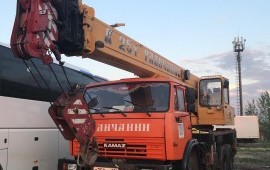 Аренда Автокрана 28 м, 25 тонн: услуги, заказ.