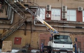 Аренда автовышки телескопической. Услуги, заказ.