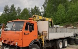 Манипулятор- кран Камаз услуги грузоперевозки