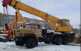 Автокран 25т вездеход. Услуги. Аренда. Спецтехники