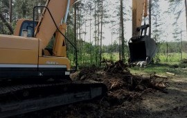 Аренда, услуги экскаватор гусеничный HYUNDAI R220.