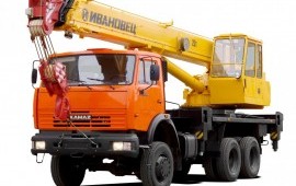 Аренда автокрана 25 тонн. Услуги спецтехники.