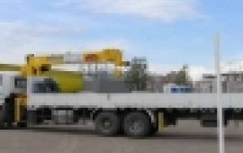 Услуги грузовика 12 тонн с краном 7 тонны