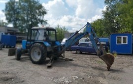 Услуги экскаватора МТЗ 82. Аренда спецтехники