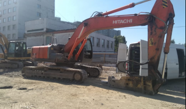 Аренда экскаватор hitachi с гидромолотом