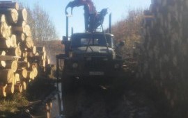 Услуги а/м Урал лесовоз с гидроманипулятором