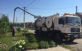 Каналопромывочная машина. Аренда илососа.