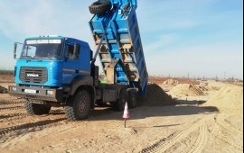 Аренда самосвала. Песок, щебень, грунт, торф, ПГС.
