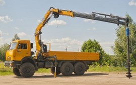 Ямобур манипулятор ВЕЗДЕХОД люлька монтаж опор ЛЭП