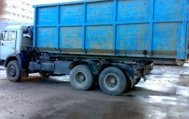 Вывоз строительного мусора контейнером ПУХТО 27 м3