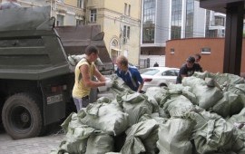 Вывоз мусора, контейнеры. Услуги грузчиков.