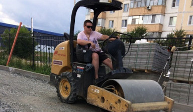 Аренда грунтового катка. Дорожные работы. в Белгороде