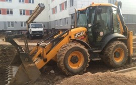 Аренда экскаватора погрузчика С Гидромолот