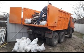 Вывоз мусора заказ. Услуги грузчиков.