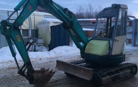 Миниэкскаватор с оператором