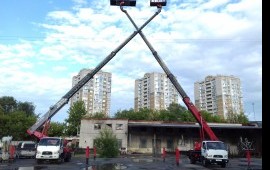 Услуги, аренда автовышки 18.24.28.32 метра.