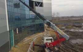 Услуги, аренда автовышки 18.24.28.32 метра.