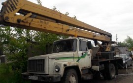 Аренда автовышка 22м. Заказ, услуги.
