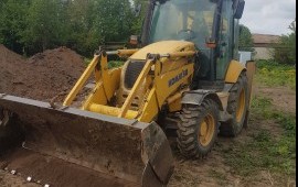 Услуги экскаватора погрузчика, аренда, заказ.