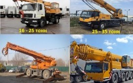 Аренда крана. Услуги, заказ.