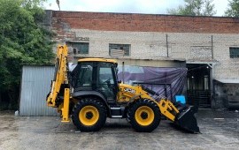 Экскаватор-погрузчик JCB 4CX, гидромолот, ямобур.