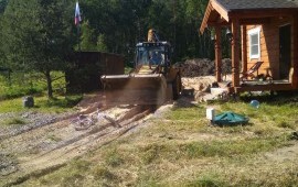 Аренда экскаватора погрузчика.
