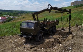 Ямобур аренда. Монтаж, установка винтовых свай.