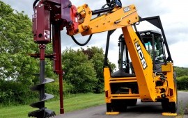 Аренда гидробура на базе экскаватора погрузчик JCB