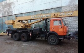 Аренда, Услуги автокрана КАМАЗ 25 т