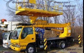 Услуги японских автовышек от 15 до 34 метров.