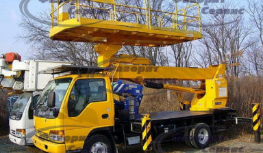 Услуги японских автовышек от 10 до 37 метров.