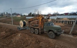 Аренда ямобура 6х6 с телескопической стрелой