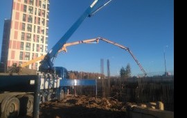 Бетононасос аренда. Услуги автобетононасоса.