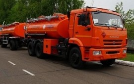 Перевозка светлых нефтепродуктов. Бензовоз аренда