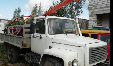 Установка опор. Услуги, аренда ямобура в Рахье