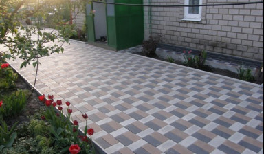 Укладка тротуарной плитки