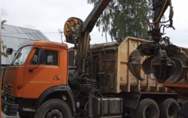 Услуги ломовоз. Аренда грейфера. Вывоз металлолома