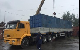Аренда шаланды. Грузоперевозки длинномер бортовой.