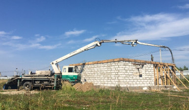 Услуги автобетононасоса 21 метр. Бетононасос.