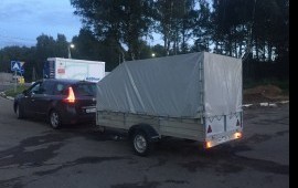 Грузоперевозки на легковом прицепе