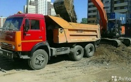 Услуги самосвала. Вывоз мусора грунта. Земля грунт