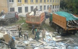 Уборка территории от мусора, хлама. Вывоз