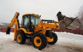 Аренда экскаватора погрузчика JCB + Гидромолот