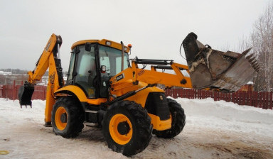 Аренда экскаватора погрузчика JCB + Гидромолот